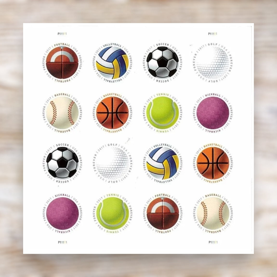 Have a Ball! 2017 Forever Postage Stamps Self-Adhesive Sheet for Everyday Mail