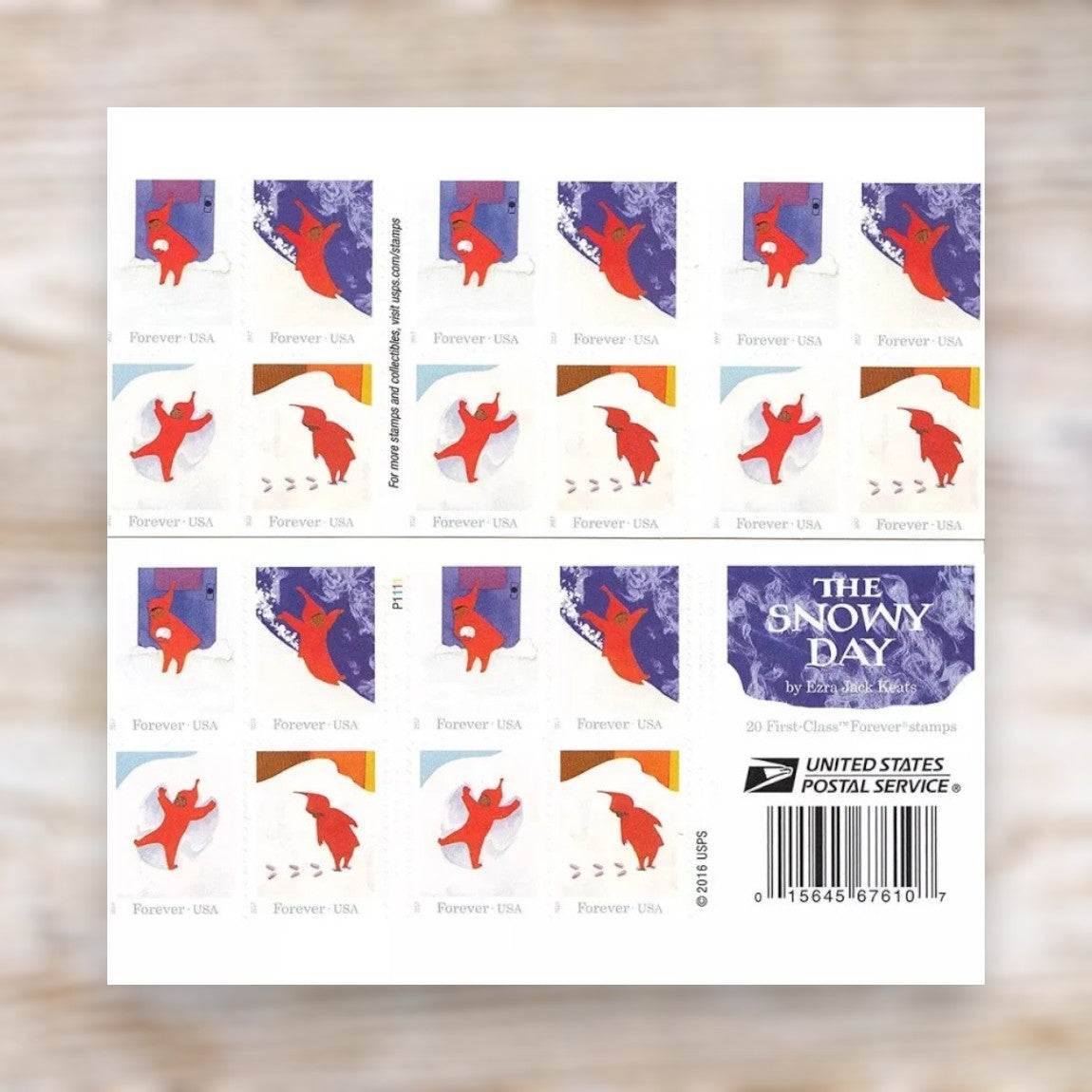 2017 The Snowy Day Forever Postage Stamps Self-Adhesive Booklet for Winter Mail