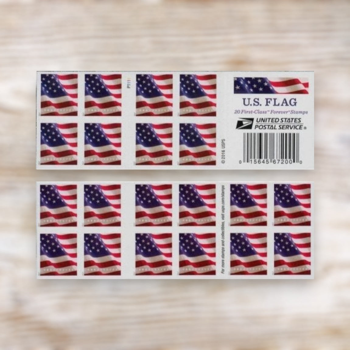 U.S. Flag 2017 Forever Postage Stamps Self-Adhesive Booklet for Everyday Mail