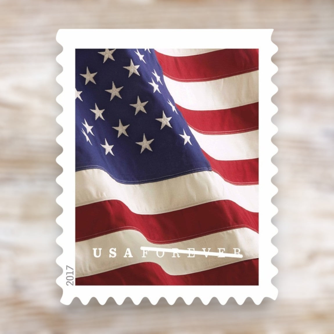 U.S. Flag 2017 Forever Postage Stamps Self-Adhesive Coil for Everyday Mail