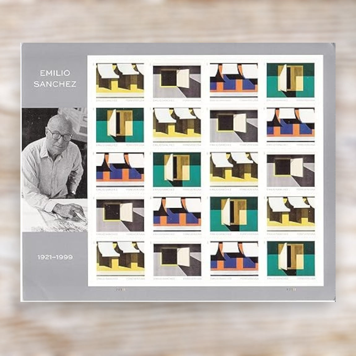 Emilio Sánchez 2021 Forever Postage Stamps Self-Adhesive Sheet for Commemorative Mail