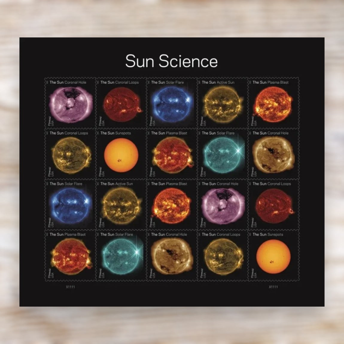 Sun Science 2021 Forever Postage Stamps Self-Adhesive Sheet for Commemorative Mail