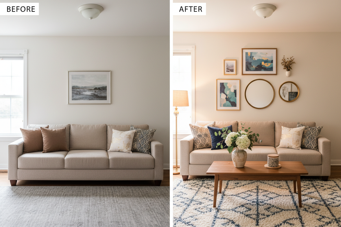 How Small Décor Changes Can Transform Your Home. Before vs. After