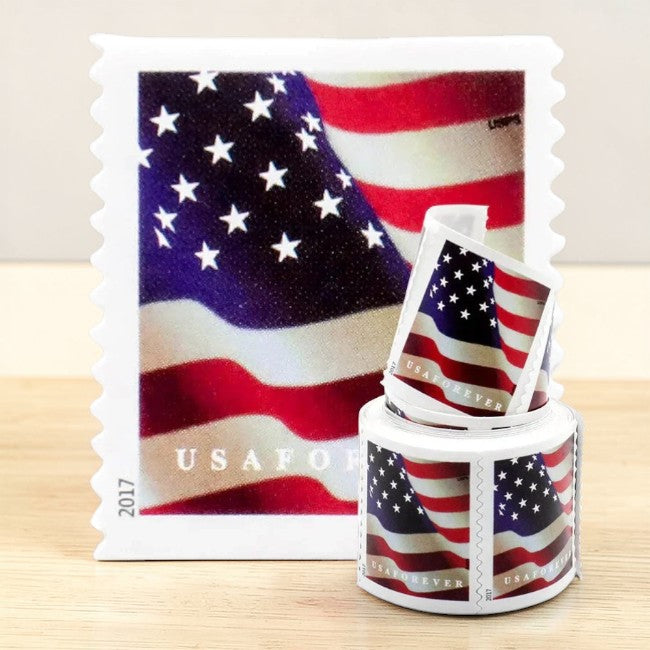 U.S. Flag Forever Postage - 100 Count Self-Adhesive Coil (2017)