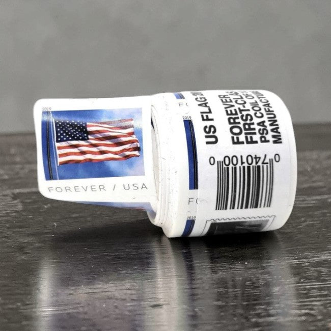 U.S. Flag 2019 Forever Postage Stamps 100-Count Self Adhesive Coil