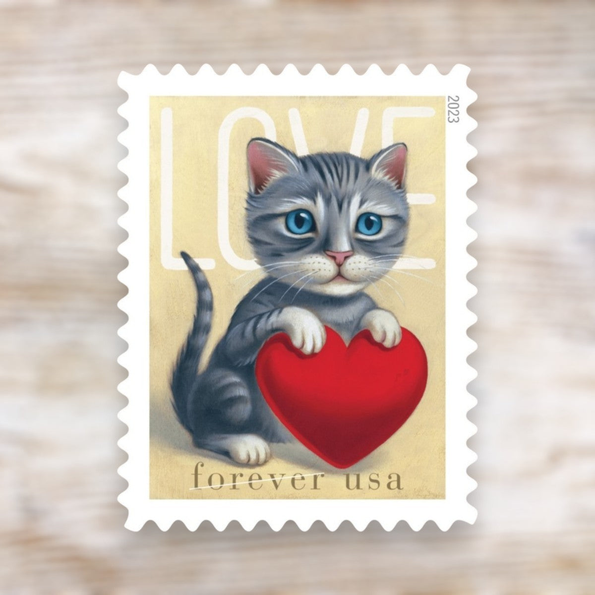 Love Series 2023 Forever Postage Stamps Adhesive Sheet for Wedding Invitations