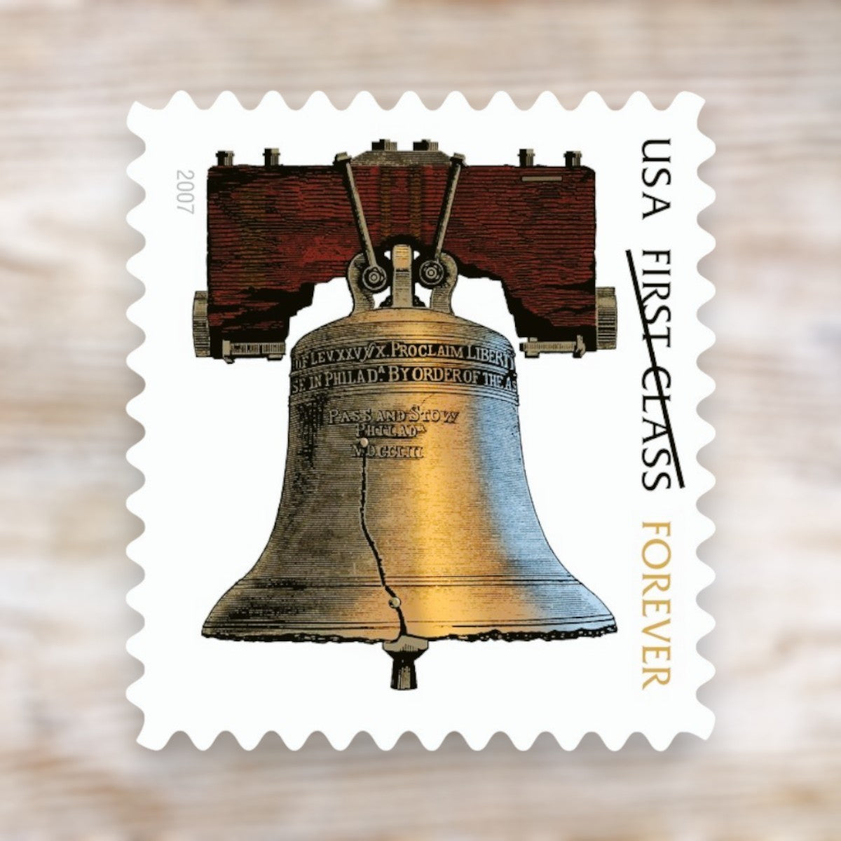 Liberty Bell 2007 Forever Postage Stamps Adhesive Booklet for Commemorative Mailing