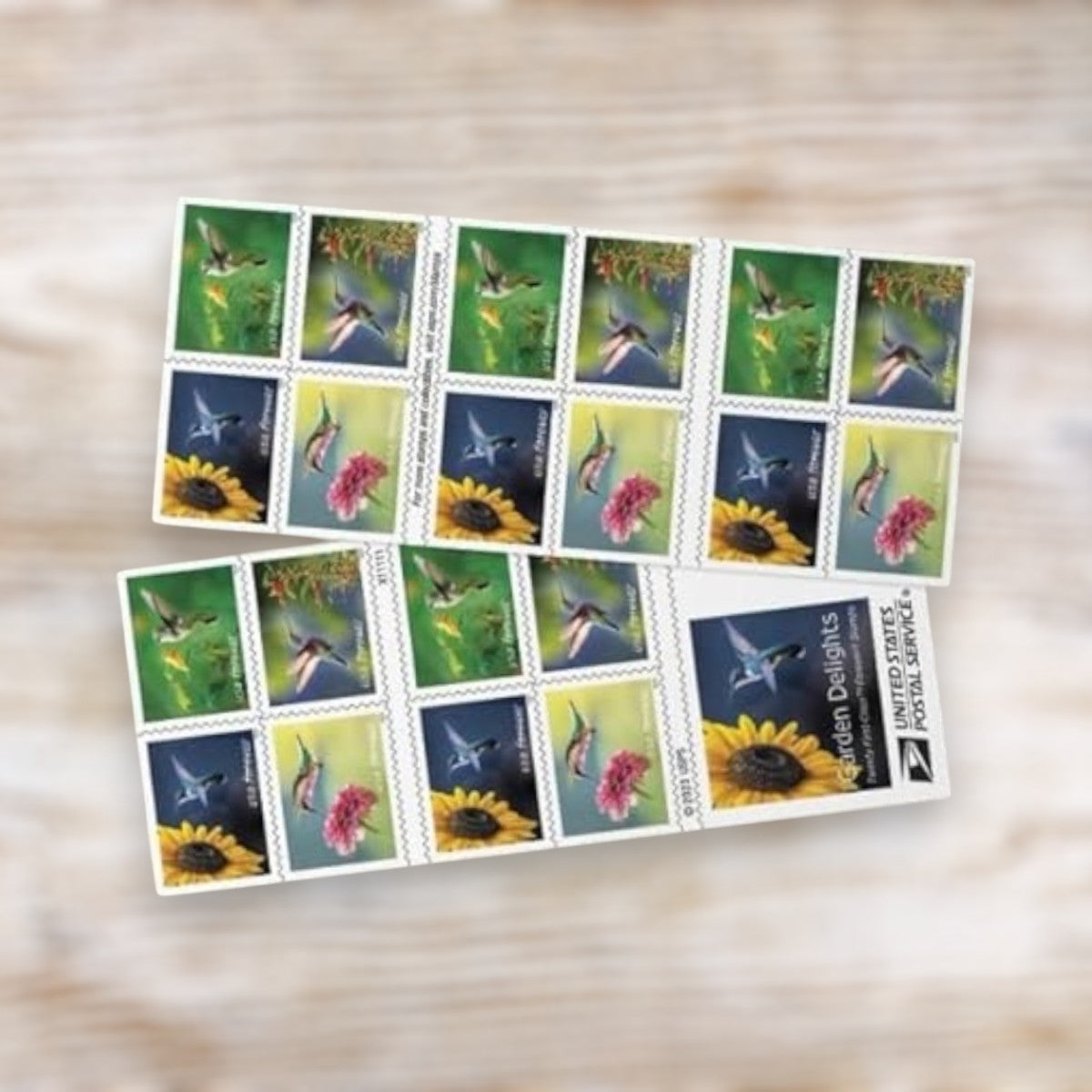 Garden Delights 2024 Forever Postage Stamps Adhesive Booklet for Everyday Mailing