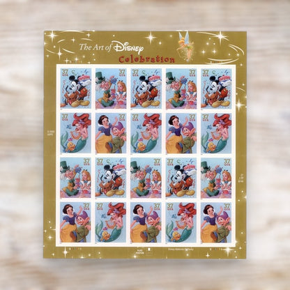 The Art of Disney: Celebration 2005 37¢ Stamps Self-Adhesive Sheet for Additional Postage