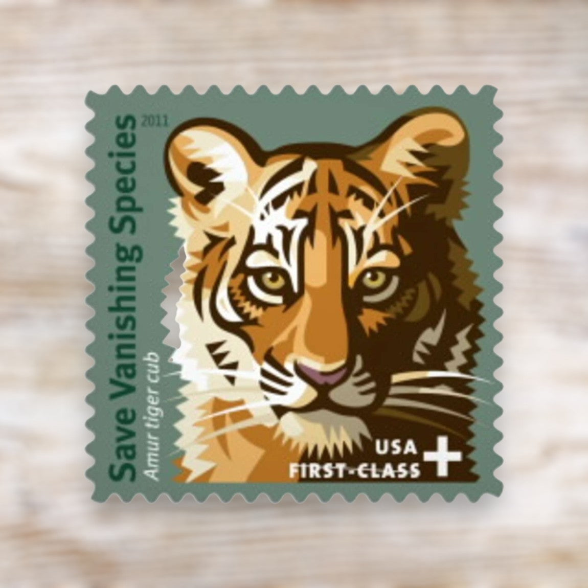 Save Vanishing Species 2011 First-Class+ Semipostal Stamps Self-Adhesive Sheet for Everyday Mail