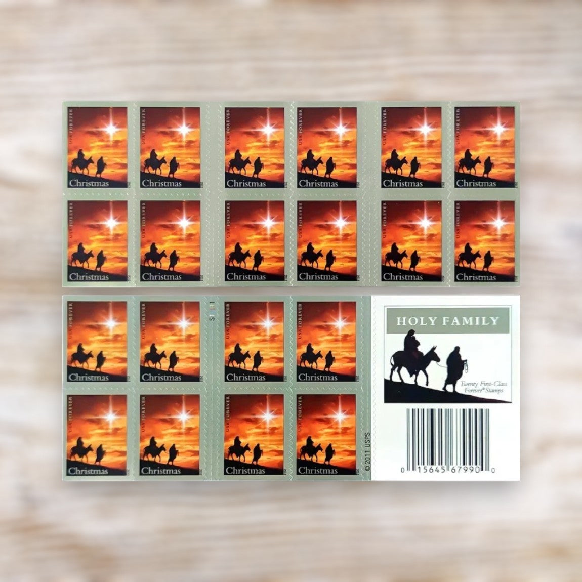 Holy Family 2012 Forever Postage Stamps Self-Adhesive Booklet for Holiday Mail