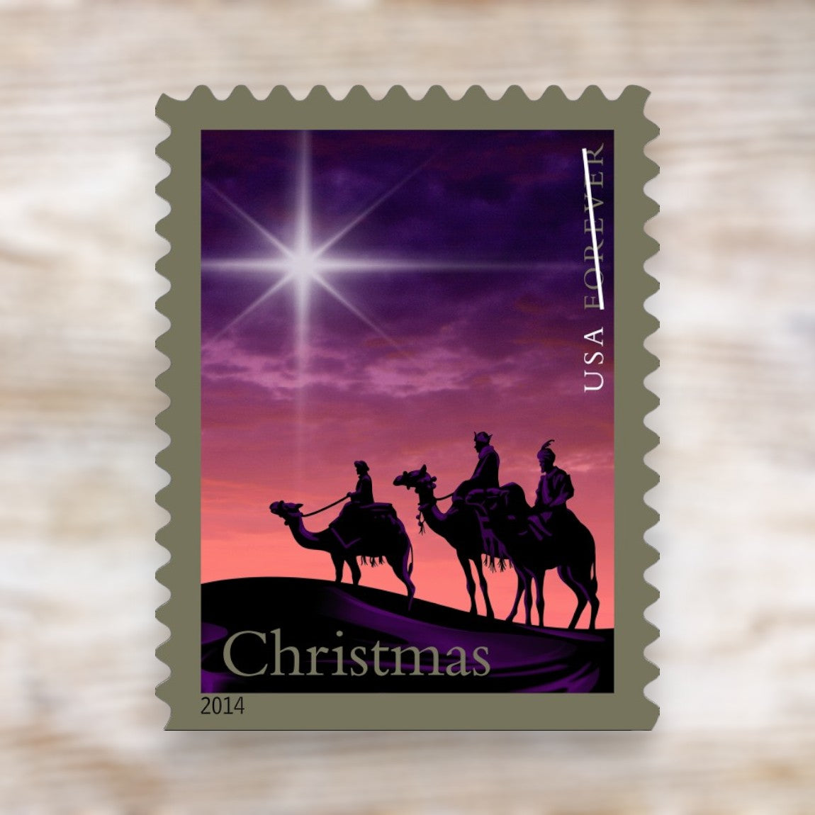 Christmas Magi 2014 Forever Postage Stamps Self-Adhesive Booklet for Holiday Mail