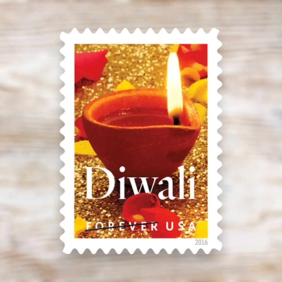 Diwali 2016 Forever Postage Stamps Self-Adhesive Sheet for Holiday Mail