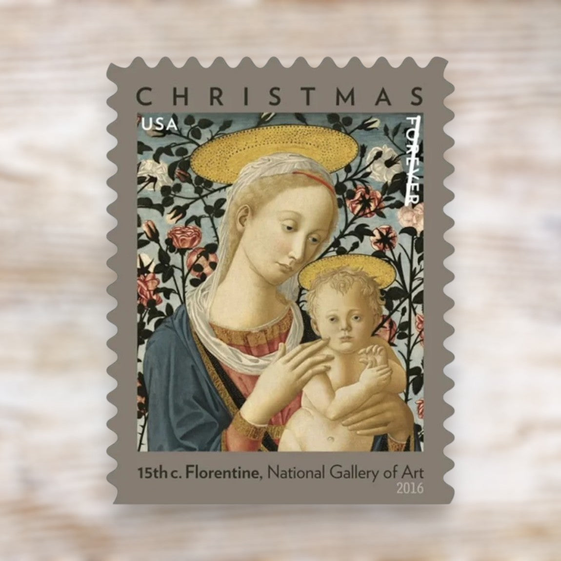 Florentine Madonna and Child 2016 Forever Postage Stamps Self-Adhesive Booklet for Holiday Mail
