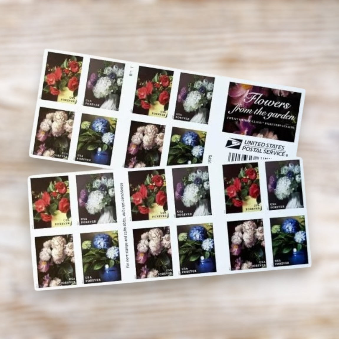 Flowers from the Garden 2017 Forever Postage Stamps Self-Adhesive Booklet for Everyday Mail