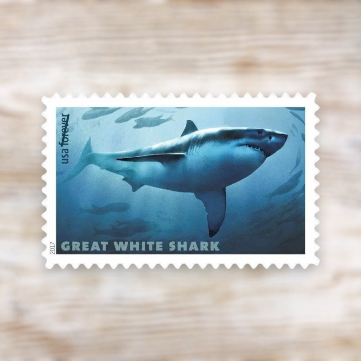 Sharks 2017 Forever Postage Stamps Self-Adhesive Sheet for Everyday Mail