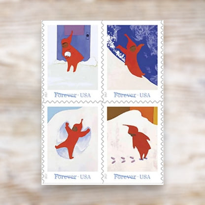 2017 The Snowy Day Forever Postage Stamps Self-Adhesive Booklet for Winter Mail