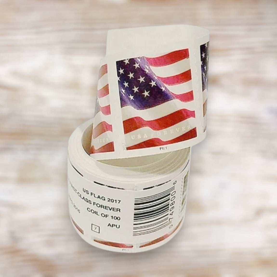 U.S. Flag Forever Stamps Bulk Pack – 25,000 Stamps / 250 Rolls – Multiple Years Available