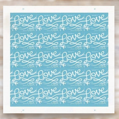 Love Skywriting 2017 Forever Postage Stamps Self-Adhesive Sheet for Love and Wedding Mail