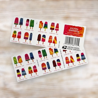 Frozen Treats 2018 Forever Postage Stamps Self-Adhesive Booklet for Everyday Mail
