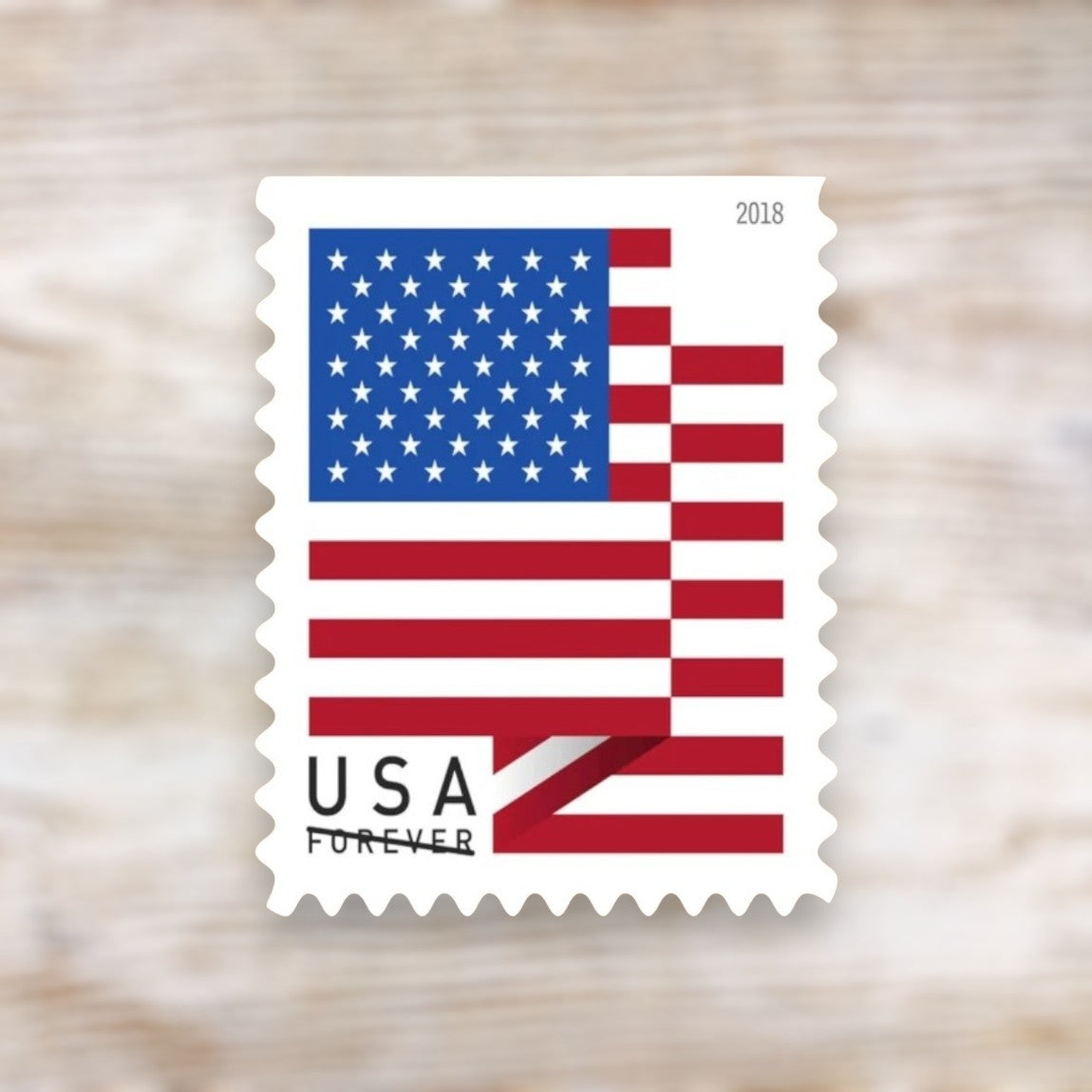 U.S. Flag 2018 Forever Postage Stamps Self-Adhesive Booklet for Everyday Mail