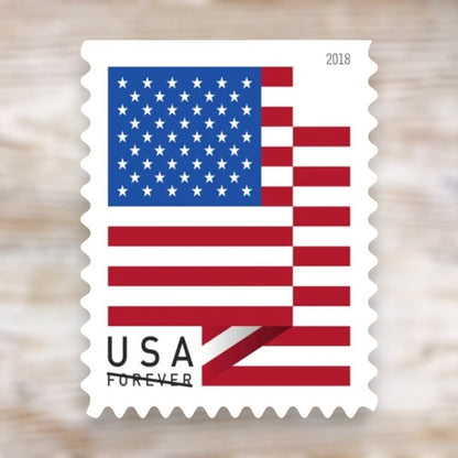 U.S. Flag 2018 Forever Postage Stamps Self-Adhesive Coil for Everyday Mail