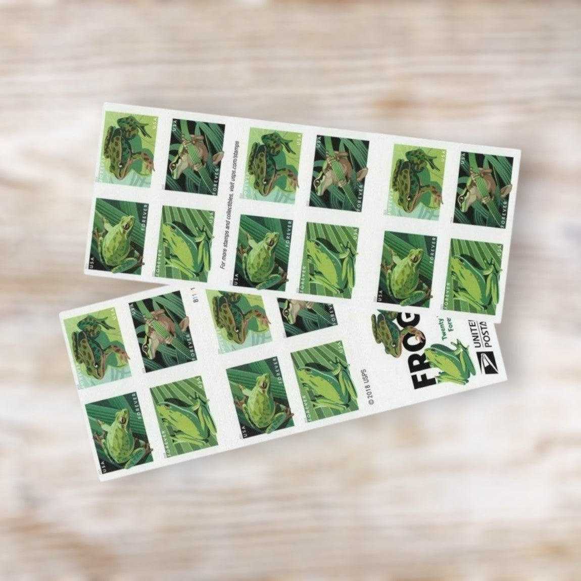 Frogs 2019 Forever Postage Stamps Self-Adhesive Booklet for Everyday Mail