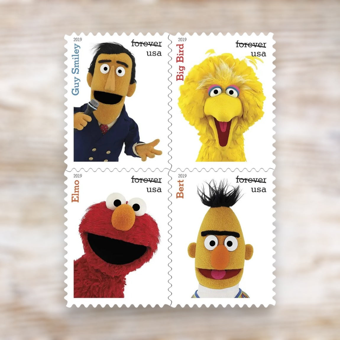 Sesame Street 2019 Forever Postage Stamps Self-Adhesive Sheet for Everyday Mail