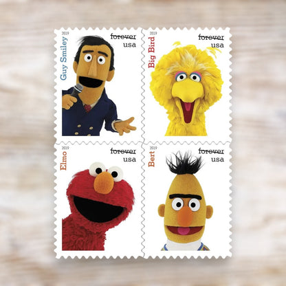 Sesame Street 2019 Forever Postage Stamps Self-Adhesive Sheet for Everyday Mail
