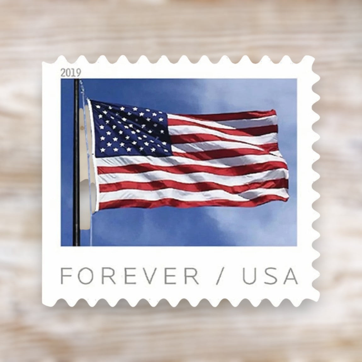 U.S. Flag 2019 Forever Postage Stamps Self-Adhesive Coil for Everyday Mail