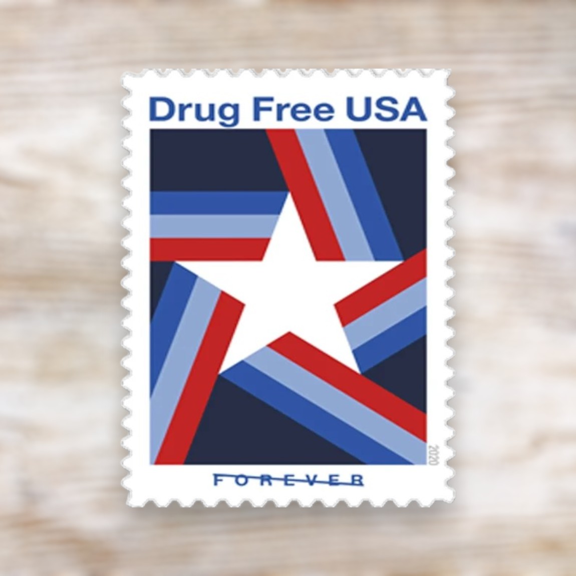 Drug Free USA 2020 Forever Postage Stamps Self-Adhesive Sheet for Commemorative Mail