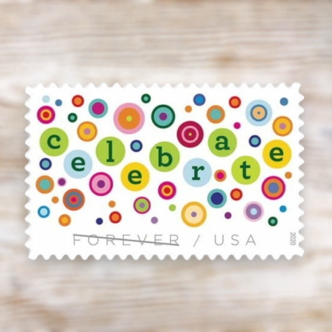 Let’s Celebrate! 2020 Forever Postage Stamps Self-Adhesive Sheet for Celebrations and Invitations