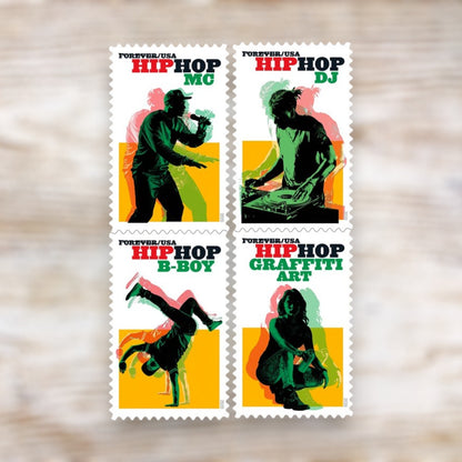 Hip Hop 2020 Forever Postage Stamps Self-Adhesive Sheet for Commemorative Mail