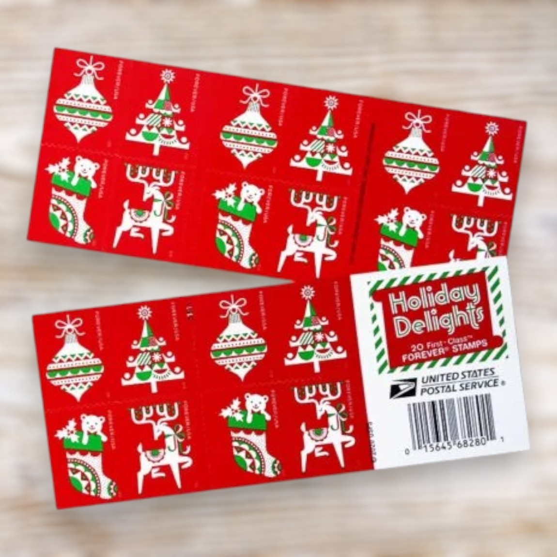 Holiday Delights 2020 Forever Postage Stamps Self-Adhesive Booklet for Holiday Mail