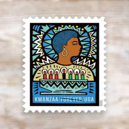 Kwanzaa 2020 Forever Postage Stamps Self-Adhesive Sheet for Holiday Mail