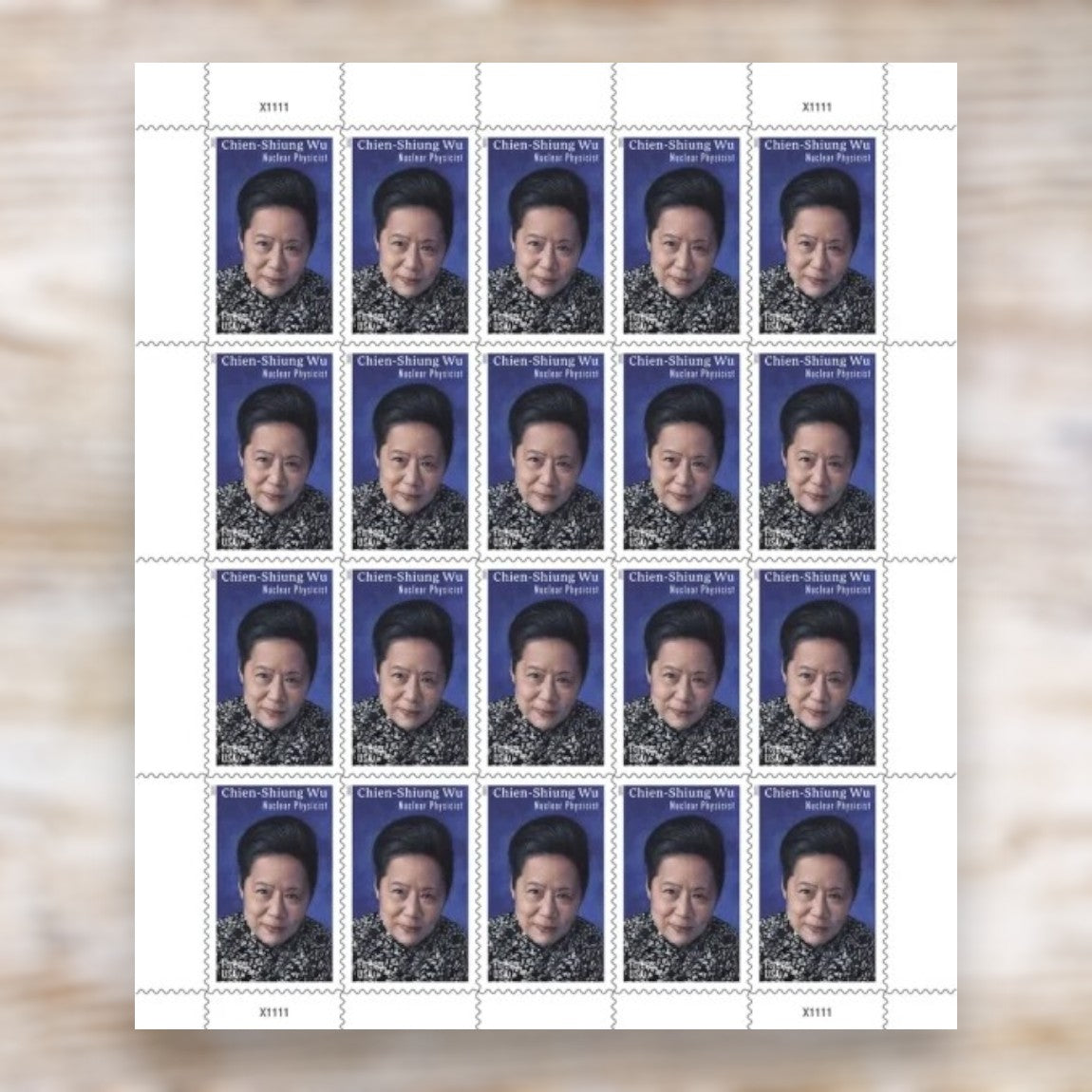 Chien-Shiung Wu 2021 Forever Postage Stamps Self-Adhesive Sheet for Commemorative Mail