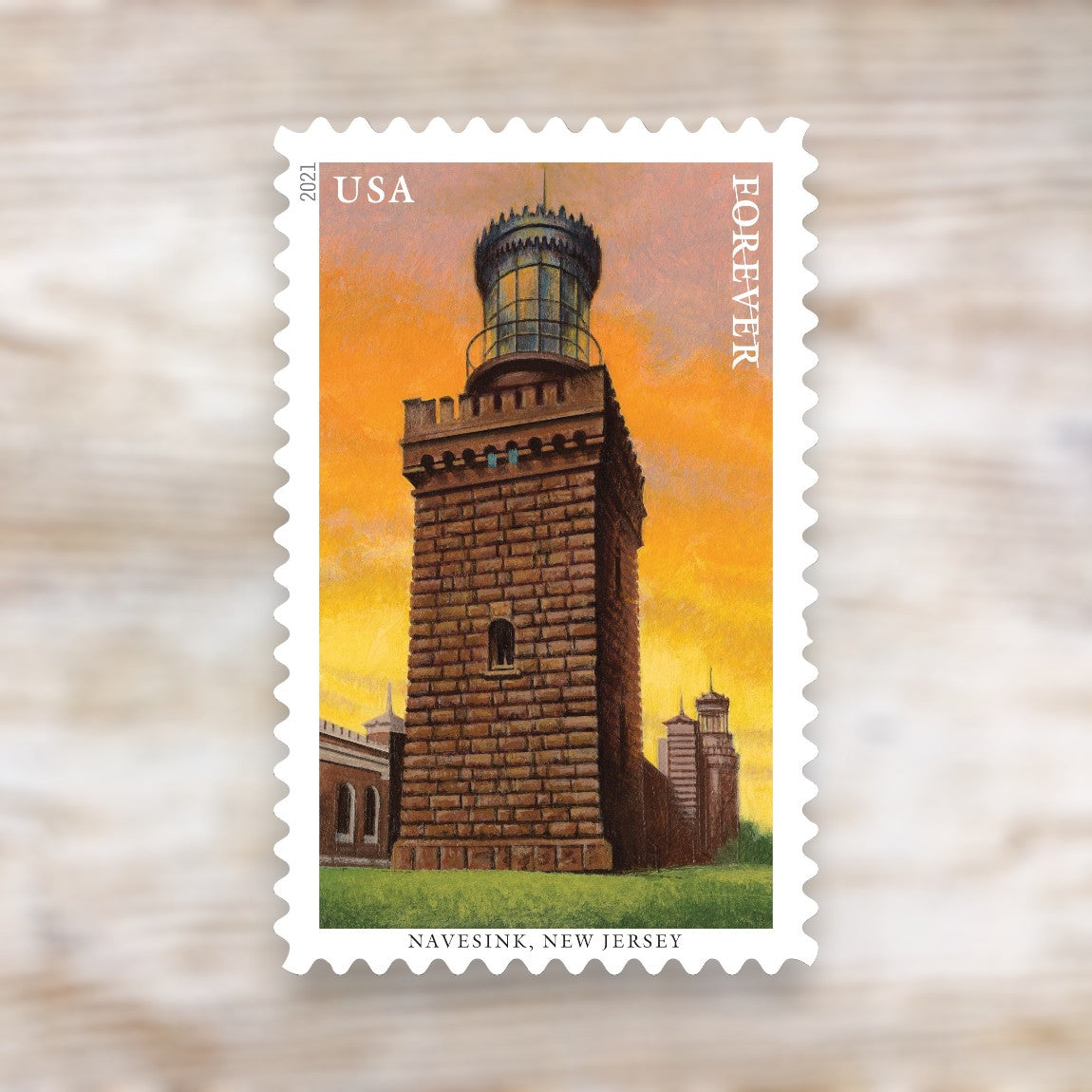 Mid-Atlantic Lighthouses 2021 Forever Postage Stamps Self-Adhesive Sheet for Commemorative Mail
