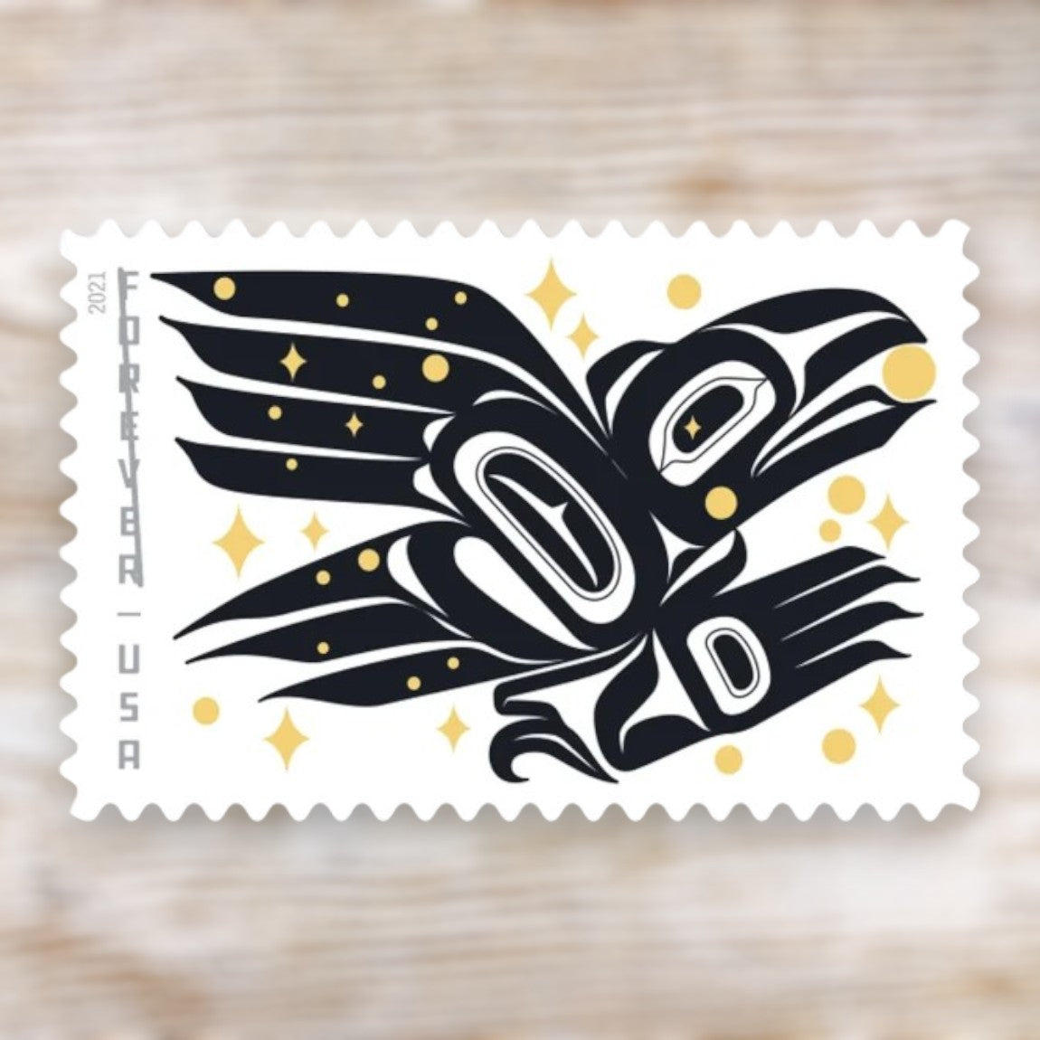 Raven Story 2021 Forever Postage Stamps Self-Adhesive Sheet for Commemorative Mail