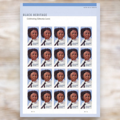 Edmonia Lewis 2022 Forever Postage Stamps Self-Adhesive Sheet for Commemorative Mail