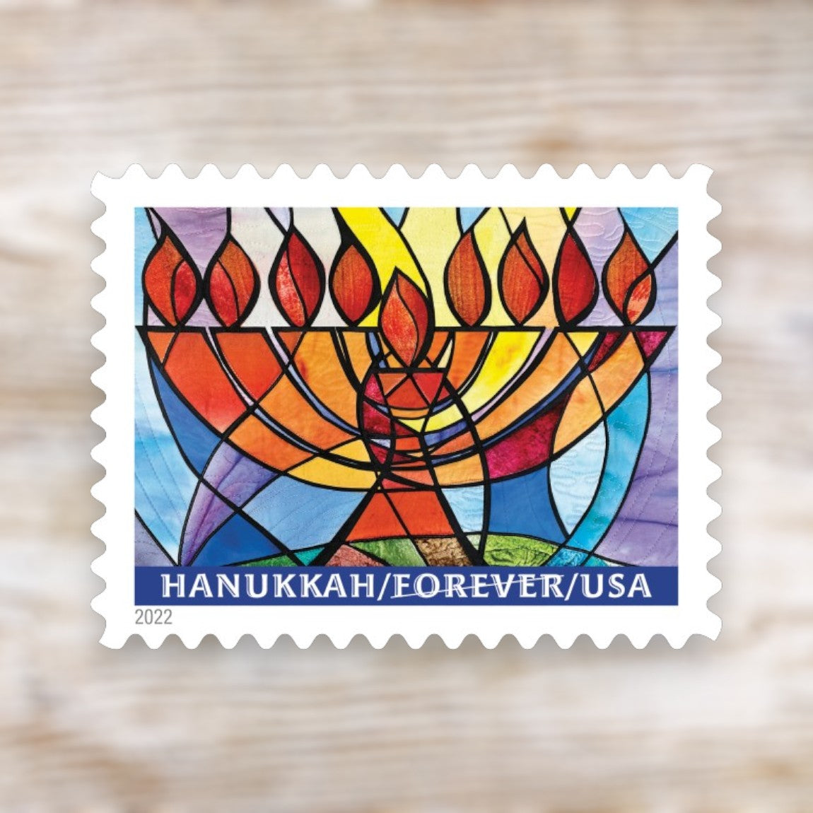 Hanukkah 2022 Forever Postage Stamps Self-Adhesive Sheet for Holiday Mail