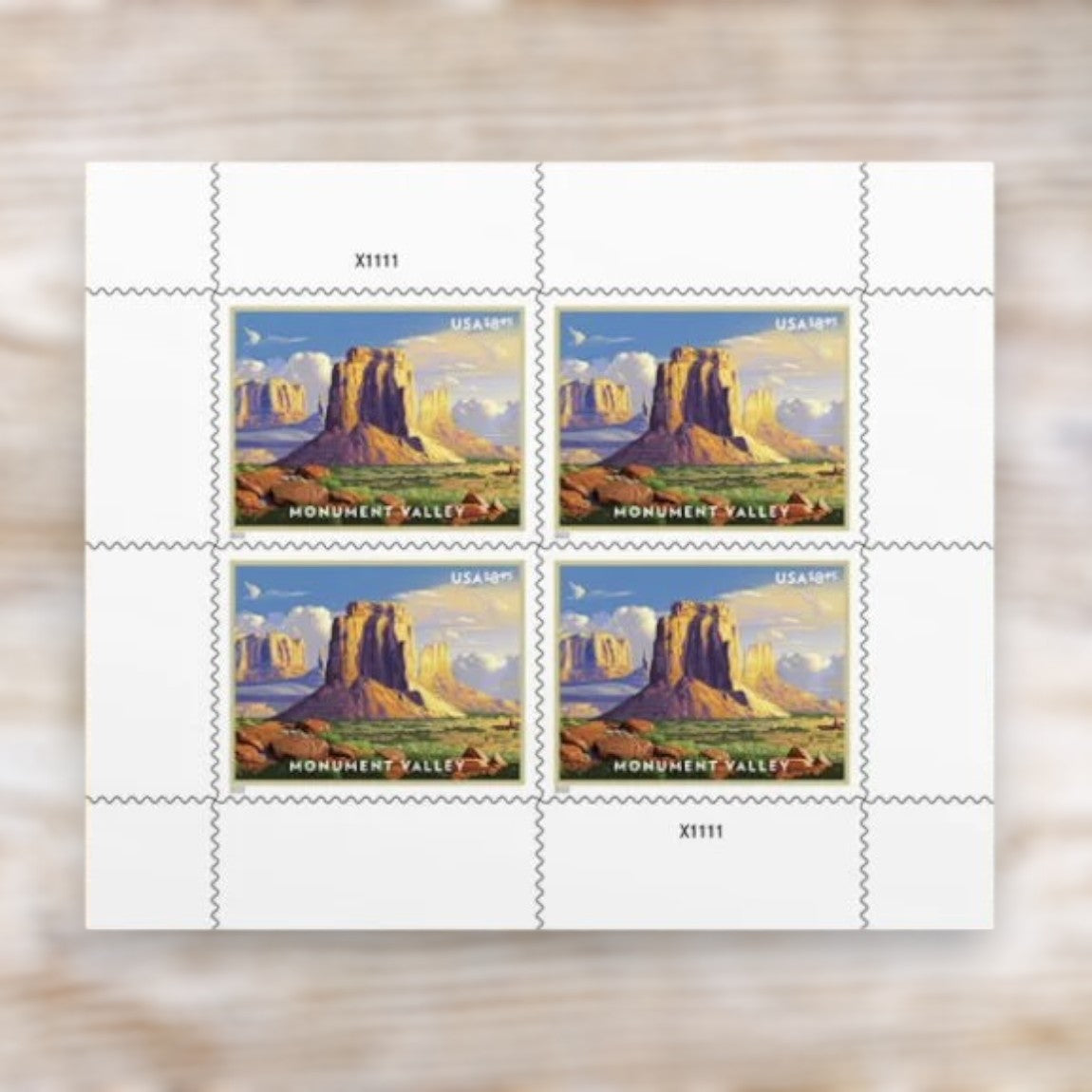 Monument Valley 2022 $8.95 Priority Mail Stamps Self-Adhesive Sheet