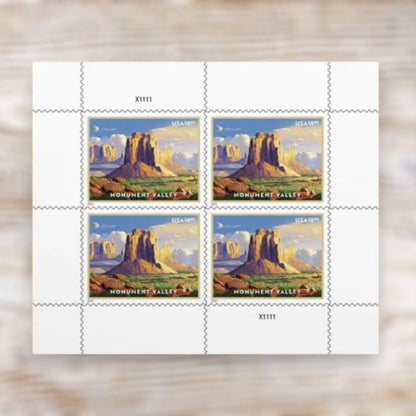 Monument Valley 2022 $8.95 Priority Mail Stamps Self-Adhesive Sheet
