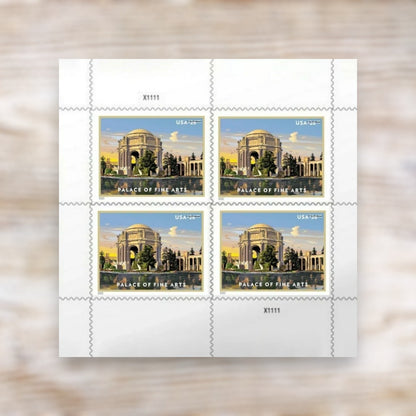 Palace of Fine Arts 2022 $26.95 Priority Mail Express Stamps Self-Adhesive Sheet