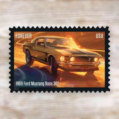 Pony Cars 2022 Forever Postage Stamps Self-Adhesive Sheet for Commemorative Mail