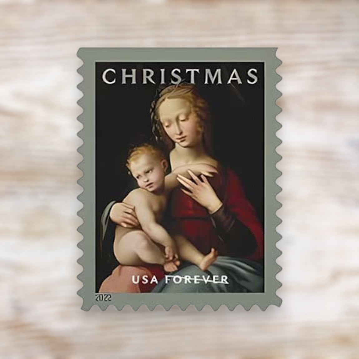 Virgin and Child 2022 Forever Postage Stamps Self-Adhesive Booklet for Holiday Mail