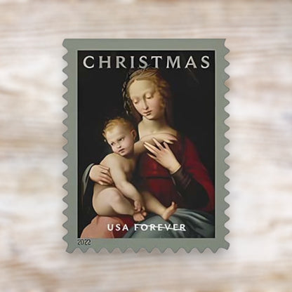 Virgin and Child 2022 Forever Postage Stamps Self-Adhesive Booklet for Holiday Mail