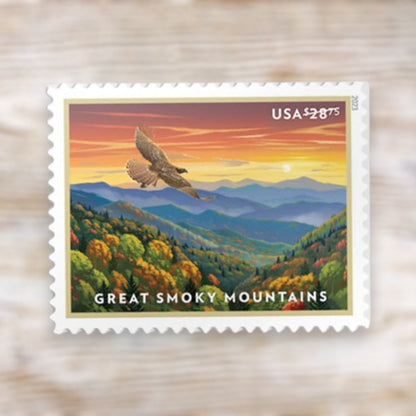 Great Smoky Mountains 2023 $28.75 Priority Mail Express Stamps Self-Adhesive Sheet