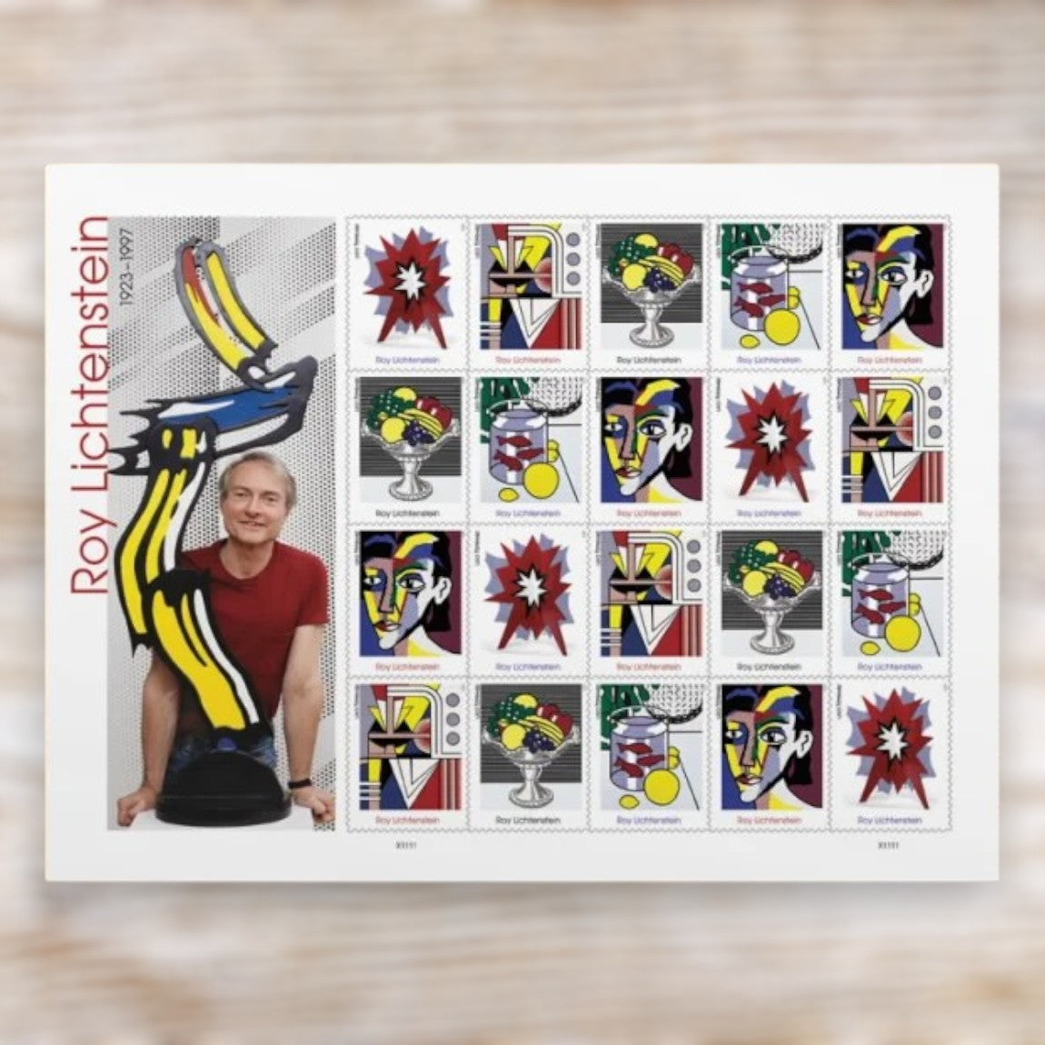 Roy Lichtenstein 2023 Forever Postage Stamps Self-Adhesive Sheet for Commemorative Mail