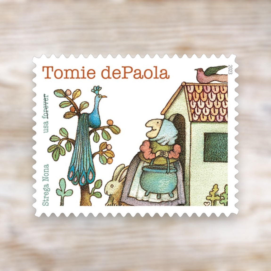Tomie dePaola 2023 Forever Postage Stamps Self-Adhesive Sheet for Commemorative Mail