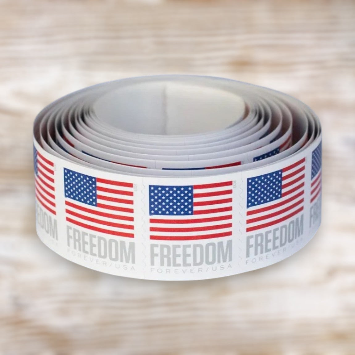U.S. Flag Forever Stamps Bulk Pack – 25,000 Stamps / 250 Rolls – Multiple Years Available